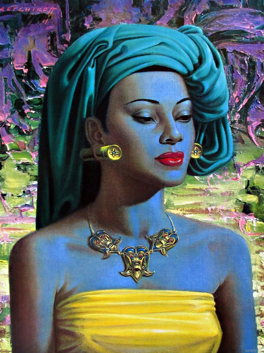 Waeta Rnvzx Vladimir Tretchikoff Balinese Lady Art Print Posters Vintage Canvas Painting Modern Wall Art For Living Room Home Decor Picture 50x70cm No Frame
