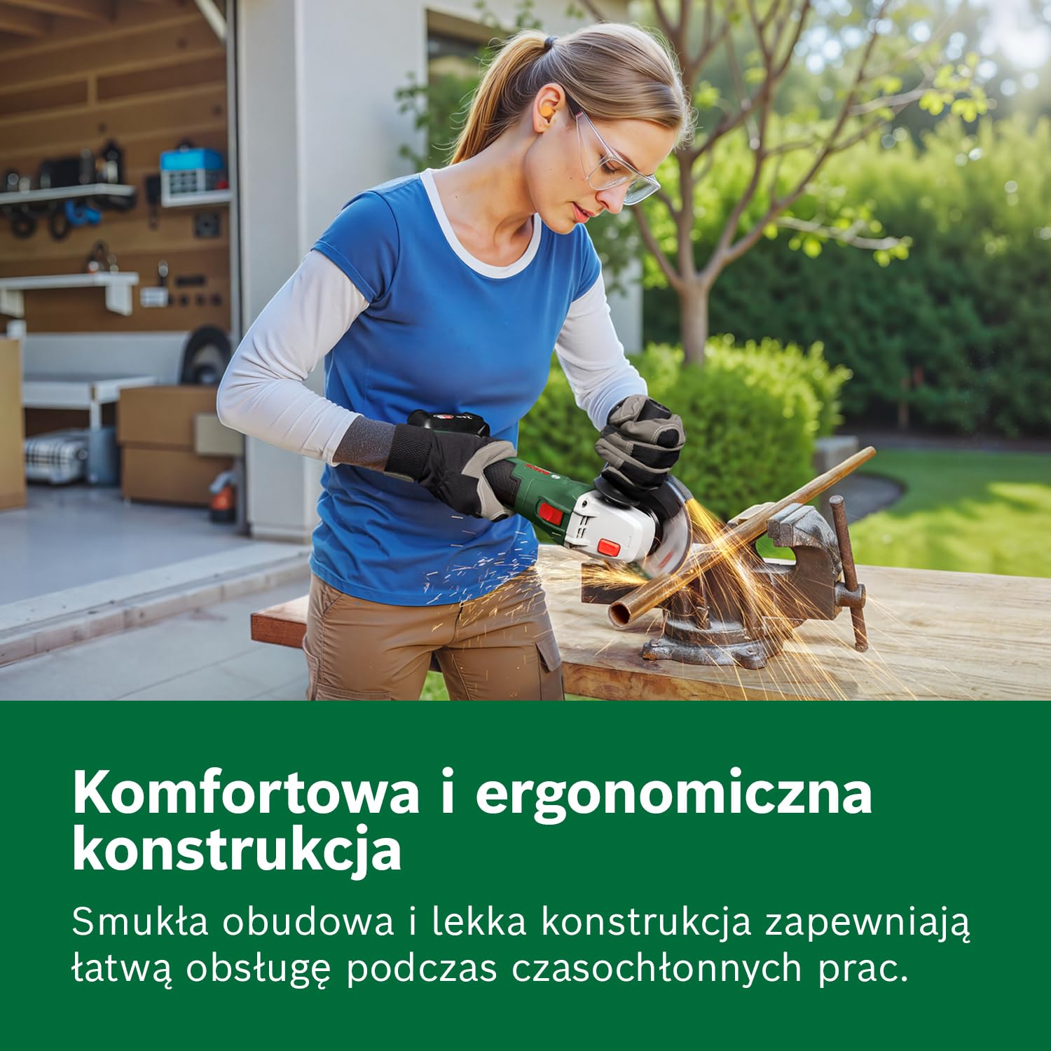 Bosch 18V System Akumulatorowa szlifierka kątowa PWS 18V-70 (do małych i średnich projektów związanych z cięciem i szlifowaniem, średnica tarczy szlifierskiej: 115 mm)