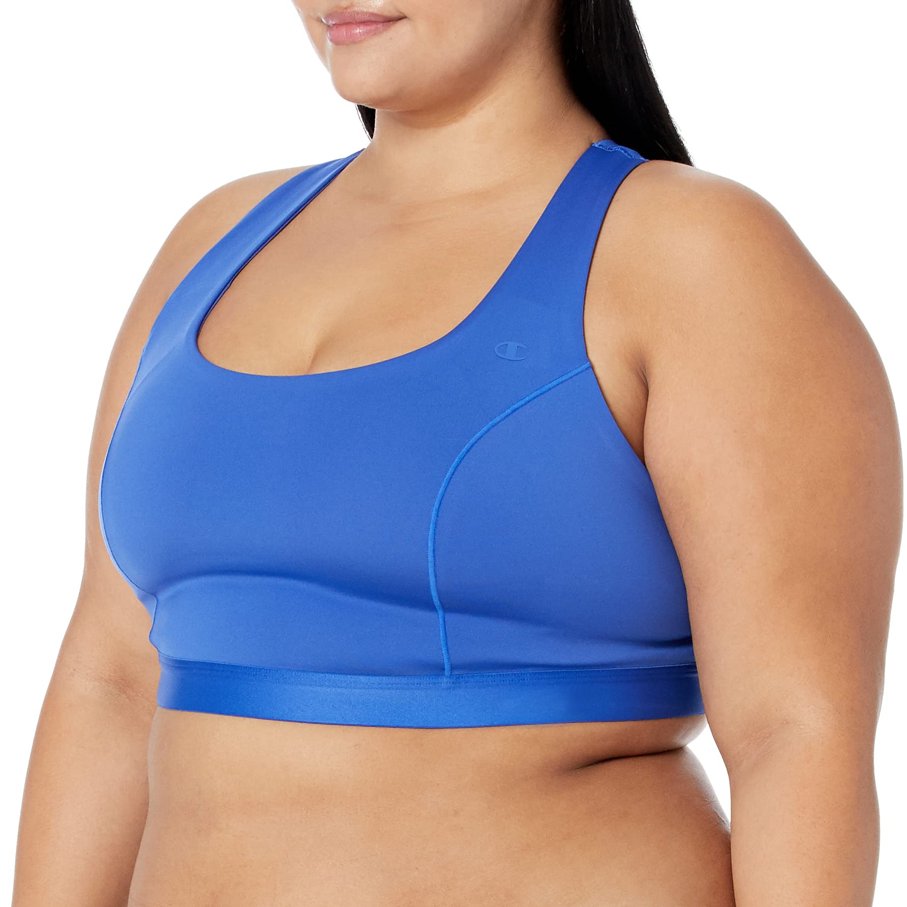 Champion, Absolute, Moderate Support Sports Bra for Women (Plus Size), Deep Dazzling Blue, 2X