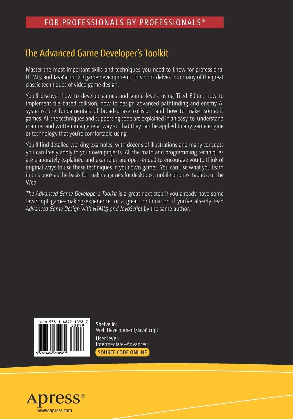 The Advanced Game Developer's Toolkit: Create Amazing Web-based Games with  JavaScript and HTML5 : van der Spuy, Rex: Amazon.de: Bücher