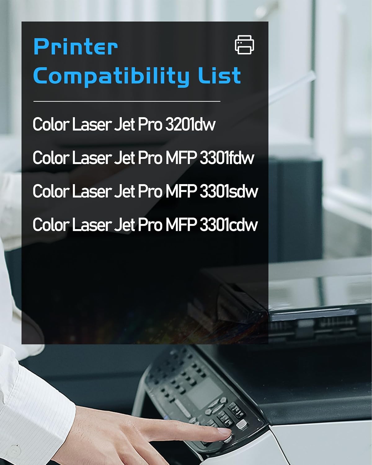 PRESTIGE CARTRIDGE 218X Toner Cartridges 4 Pack High Yield Replacement for HP218X 218X W2180X 218A W2180A Compatible for Color LaserJet Pro MFP 3301 3201 Series MFP 3301fdw 3301sdw 3301cdw Printer