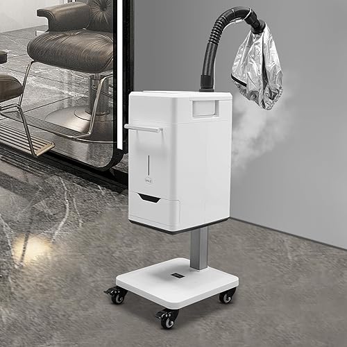 Miniatura 7 de Nano - Vaporizador de pelo profesional de 500 W, procesador de color de pelo con aniones, base de pie con ruedas, equipo de spa de salón