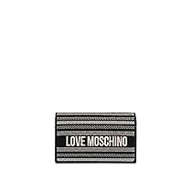 Love Moschino BORSA CANVAS NERO+PU NERO