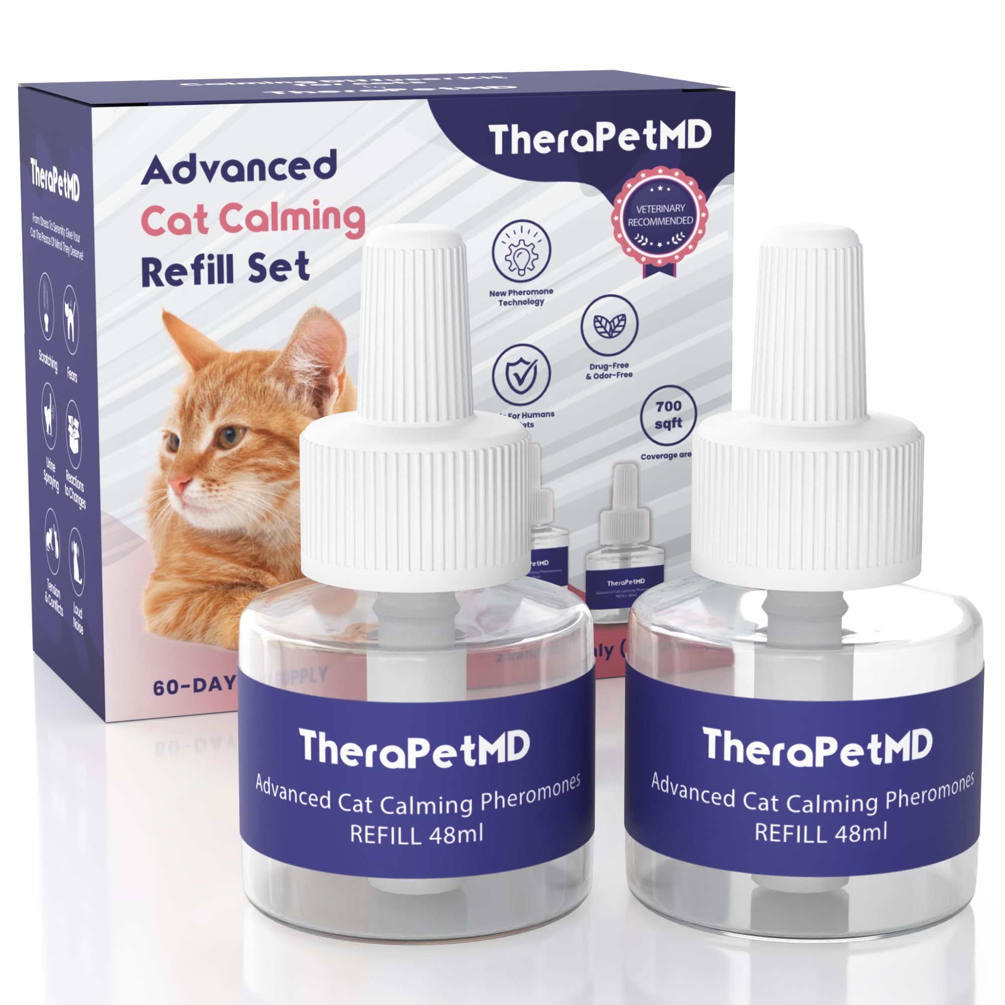 TheraPet MD Cat Calming Refillables, Advanced Cat Pheromones