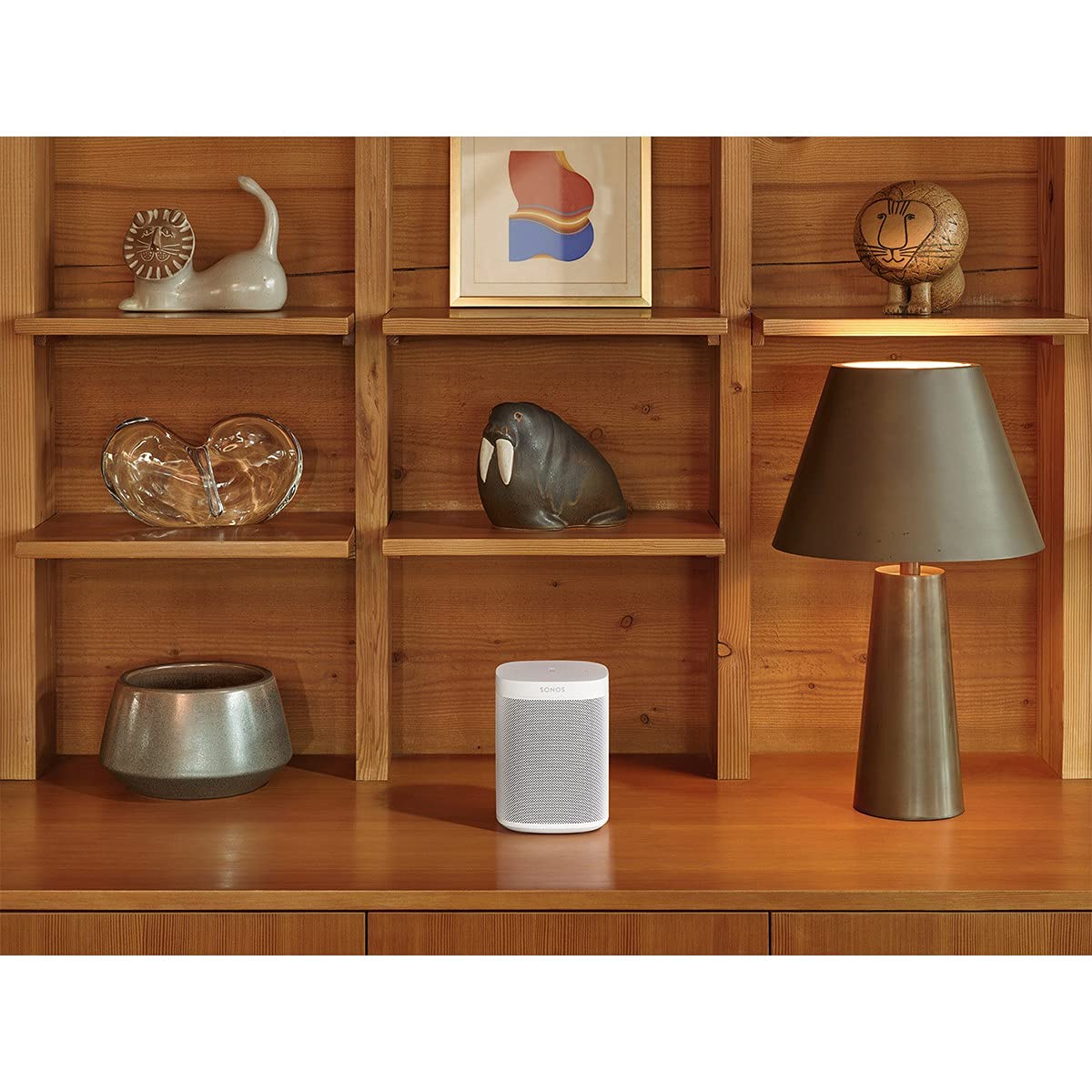 Sonos One SL - Enceinte sans Fil - Multiroom WiFi - Air Play 2 - Son Clair - Interface Tactile - Blanc