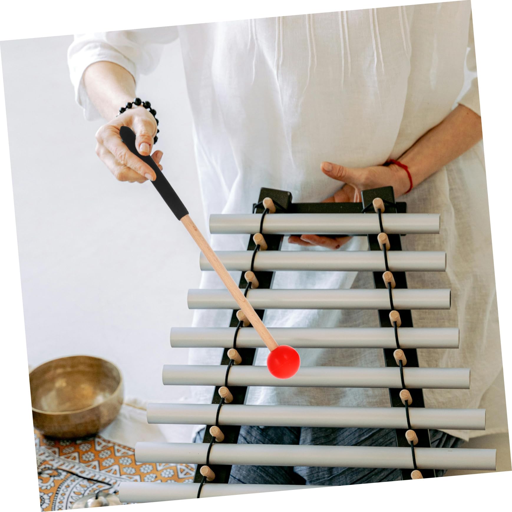 ifundom 5sätze Trommelstöcken Mallet Und Halterung Für Xylophon Marimba Und Percussion-instrumente Wahl Für Musikliebhaber Üben