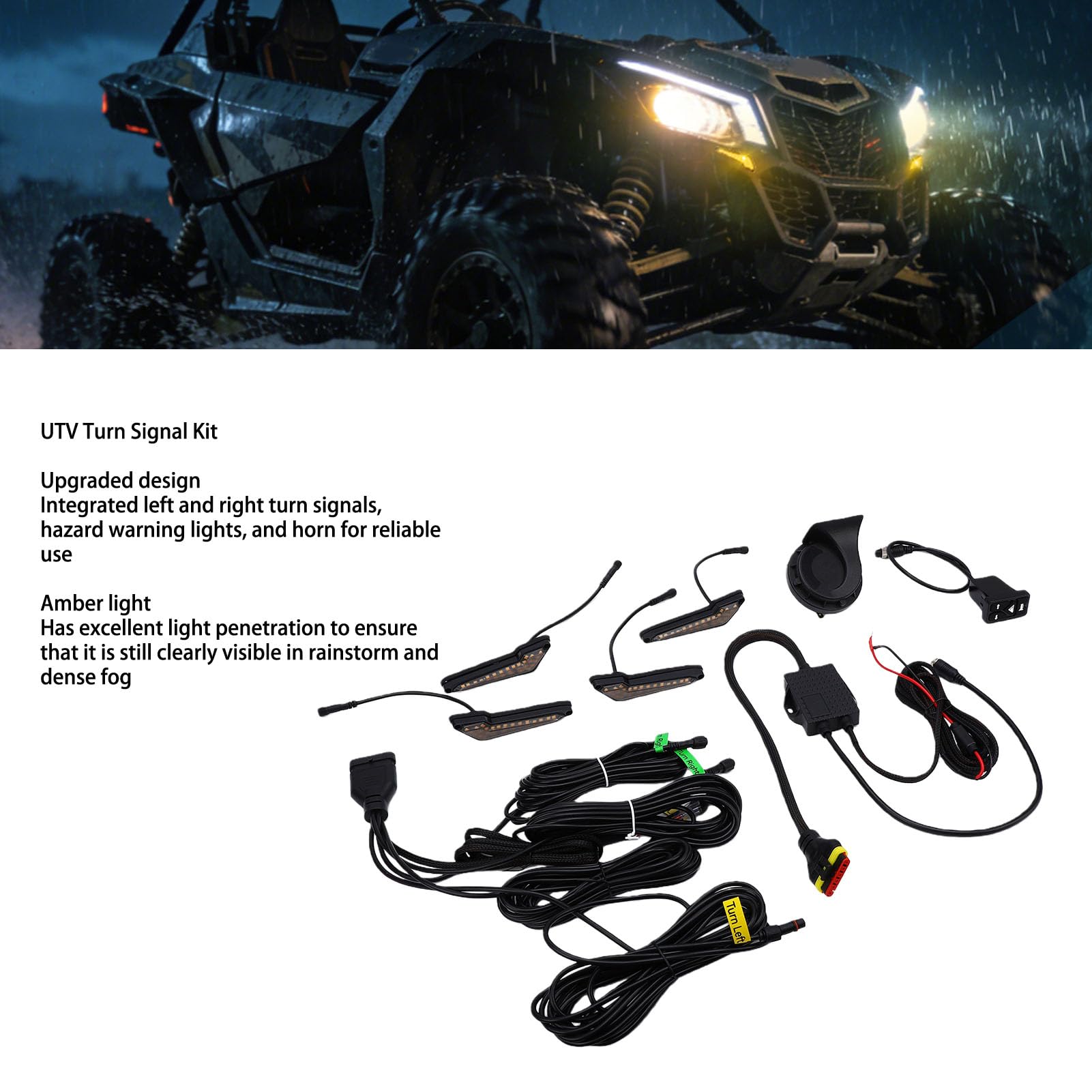 Kit Indicatori di Direzione UTV, Luci Ambrate