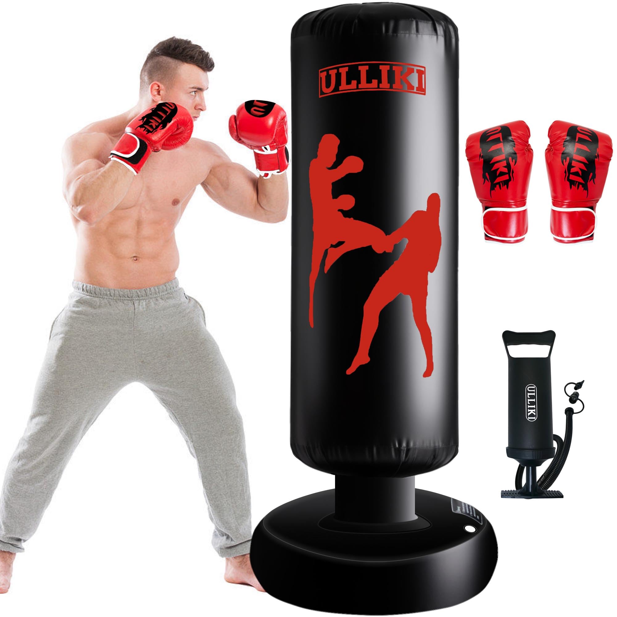 Boxing Bag Pole Punching Boxing Bag By RDX, Heavy Bag Stand, Free