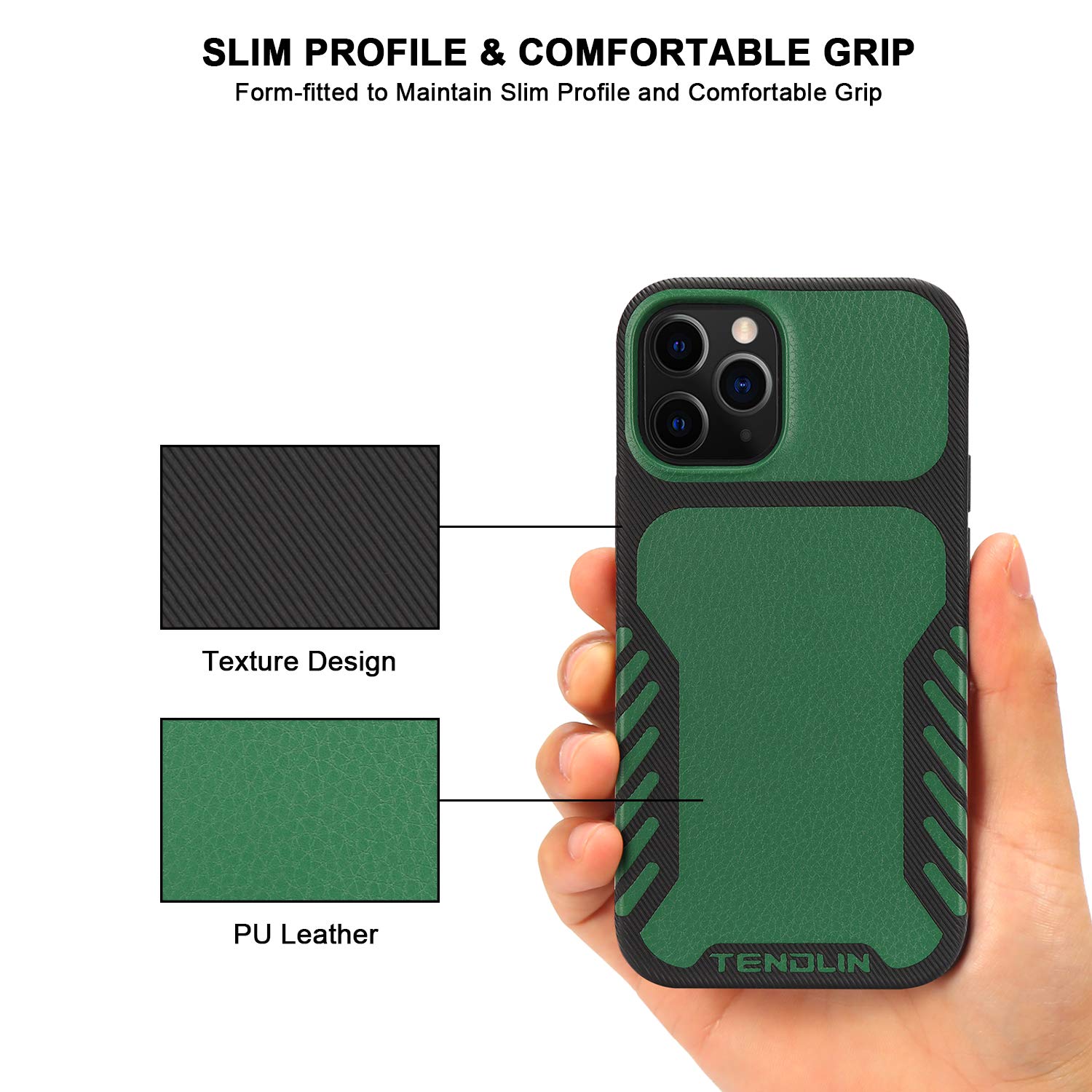 Amazon.co.jp: TENDLIN iPhone 12 Pro Max ケース レザーとTPU 耐衝撃 