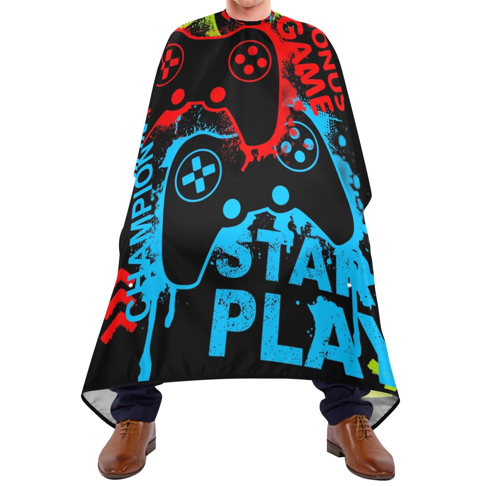 Capa De Peluquería 140x168cm, Controlador De Gamepad Capa De Barbero Profesional Personalizada Transpirable Capa Peluquerías, Para El Cabello, Mujeres
