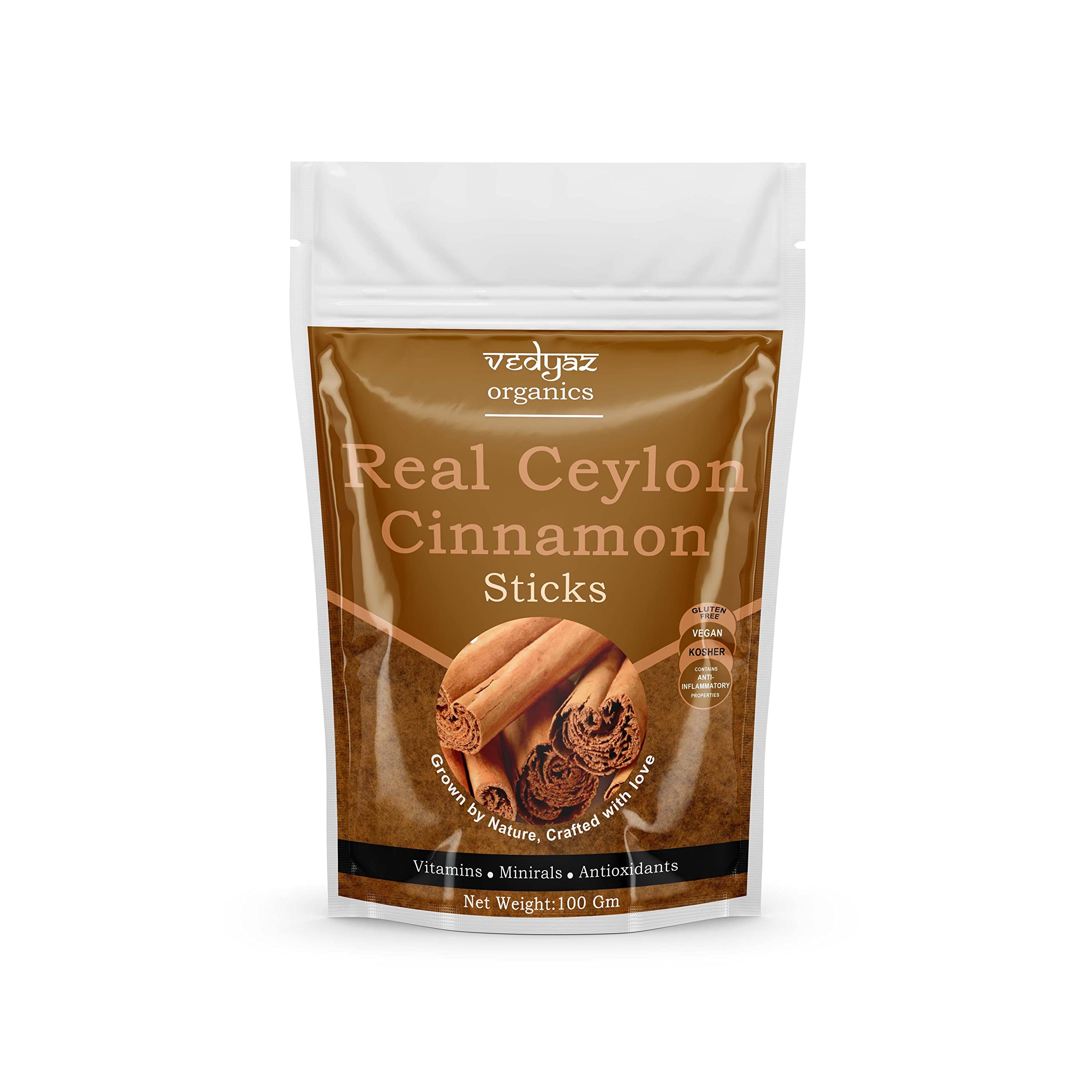Vedyaz Organics Real Ceylon Cinnamon Stick - 50 gm- 100% Orignal Srilankan Ceylon Stick/Organic Dalchini Sticks (B0CWV9NXQQ) Amazon Price History, Amazon Price Tracker