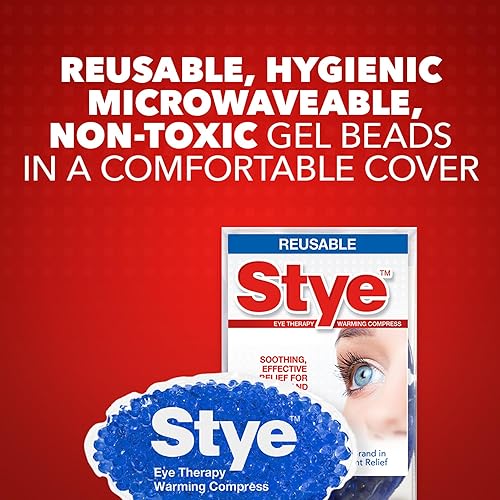Miniatura 4 de Stye Compresa de calentamiento reutilizable para terapia ocular, alivio para orzuelos y ojos secos, reutilizable