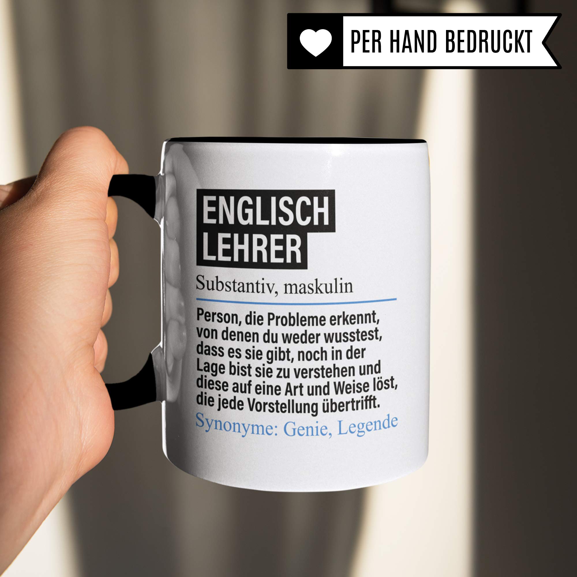 Pagma Druck Tasse Humoristique En Anglais - Cadeau Pour Enseignant Anglais - Inscription En Anglais - Idée Cadeau - Tasse à Café Professionnelle - Pour étudier - Pour L'école