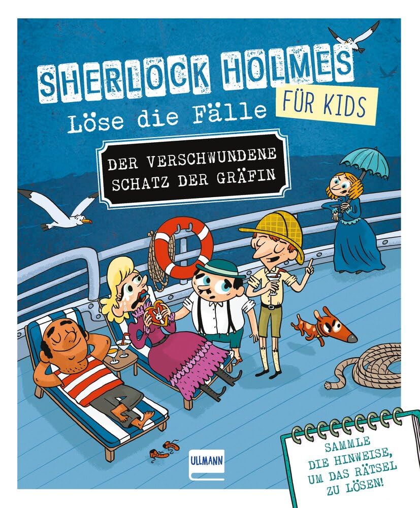 Sherlock für Kids - Löse die Fälle - Der verschwundene Schatz der Gräfin: Ein Detektiv-Rätselbuch mit Sherlock Holmes und Dr. Watson für Kinder ab 8 ... Kombinatorik schulen. Ein echtes Mitmachbuch.