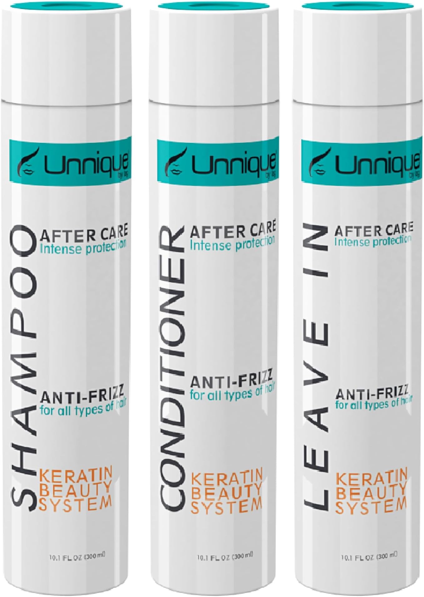 UNNIQUE KBS Hair Care Kit - Repairing Shampoo and Conditioner & Leave-in Treatment After Care Set for Keratin Treated Hair