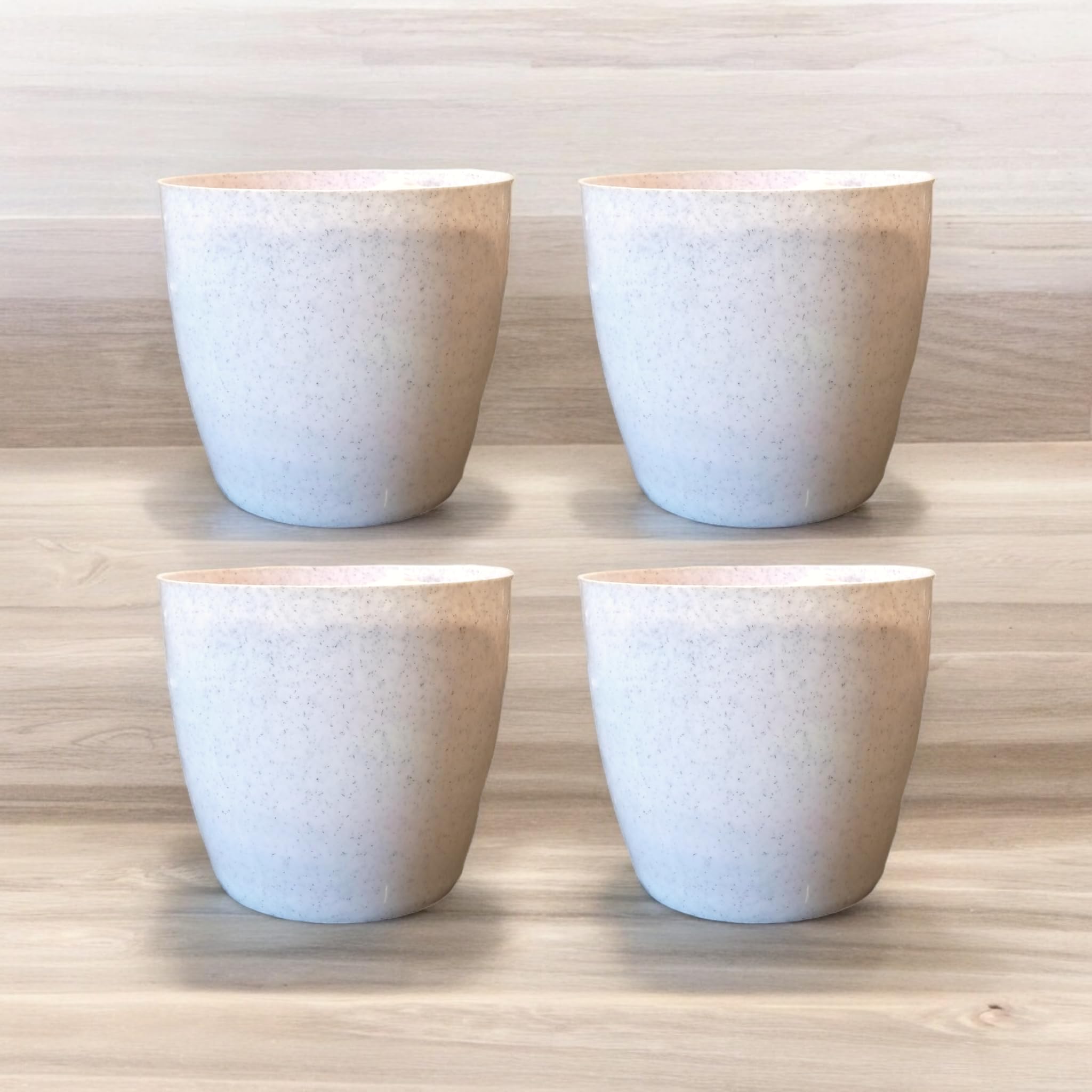 Stylbase Plastic Flower Pots for Home Decore Round Planters for Terrace Garden Indoor Outdoor Gardening Gamla for Plants Standard Pots for Plants Big Size 8.6 * 8 inches White, Pack of 4 (B0D7HM1L6S) Amazon Price History, Amazon Price Tracker