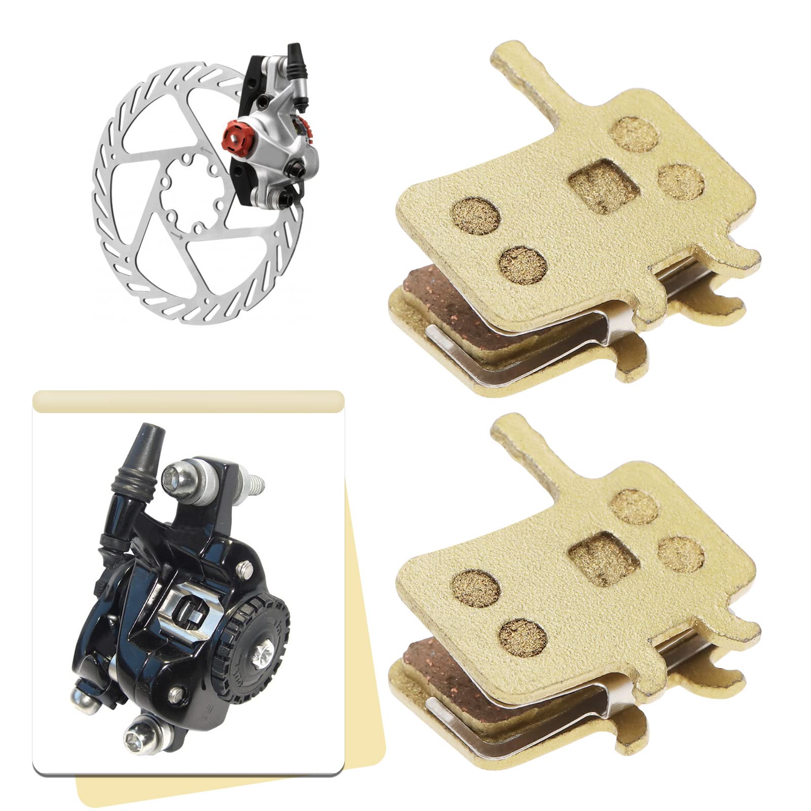 Choose 2 Paires De Plaquettes De Frein à Disque En Résine