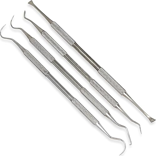 Miniatura 4 de Kit profesional de higiene dental - Removedor de sarro de acero inoxidable, raspador de dientes, raspador de púas, lápiz, cepillo de dientes y
