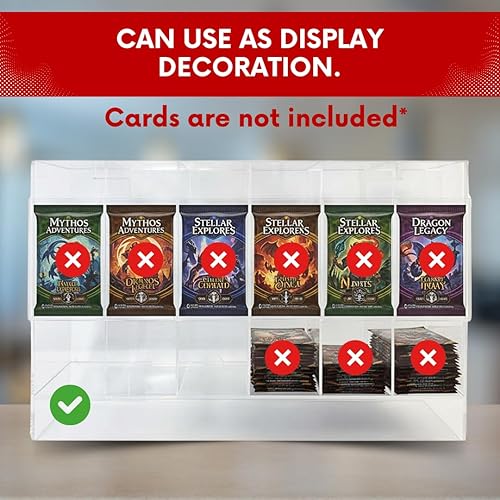 Miniatura 5 de Collector's First Pick Dispensador de 6 ranuras con base transparente  Se adapta a 240 paquetes de refuerzo de tarjetas coleccionables  Compatible