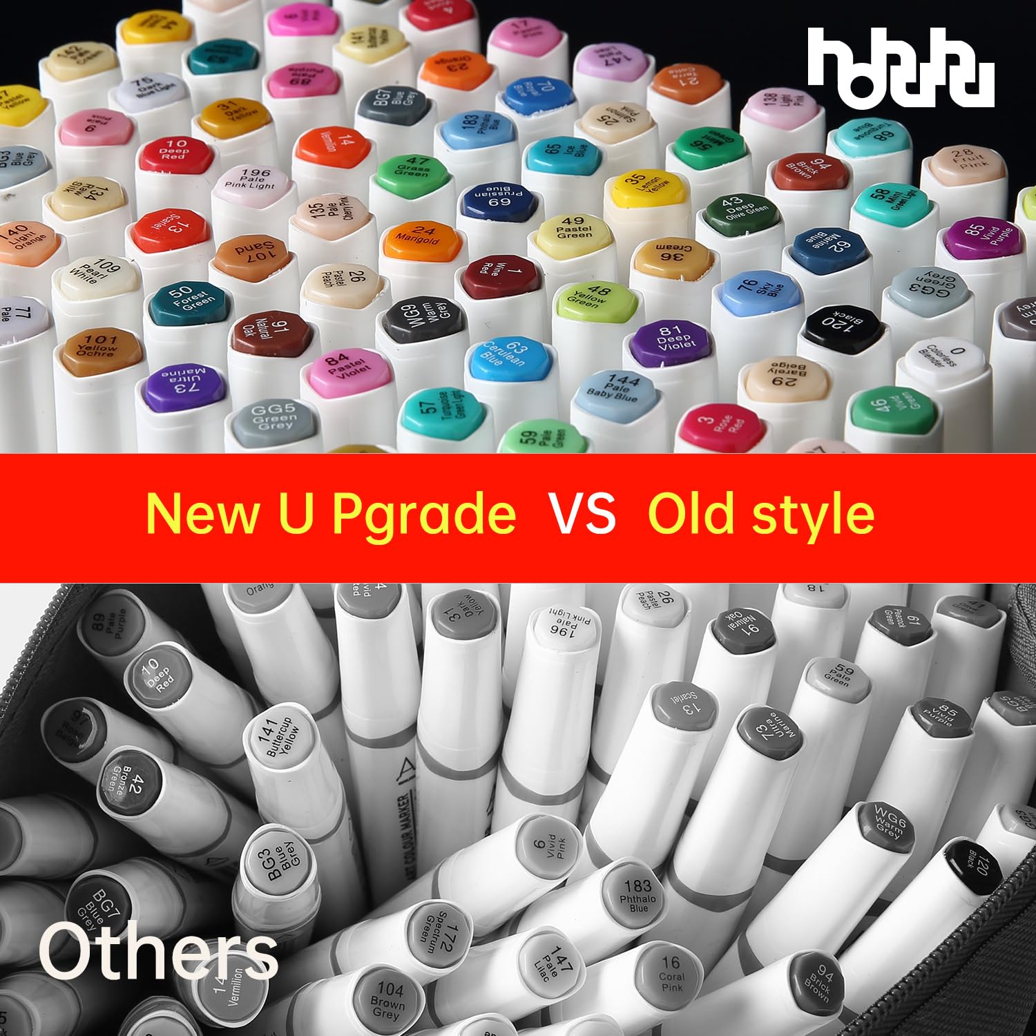 hhhouu 88 Colori Pennarelli, Pennarelli da Disegno Doppia Punta (Pennello e Punta Chisel) per Pennarelli per Artisti Adulti Colorazione e Illustrazione schizzi, calligrafia, disegno HO-MK88