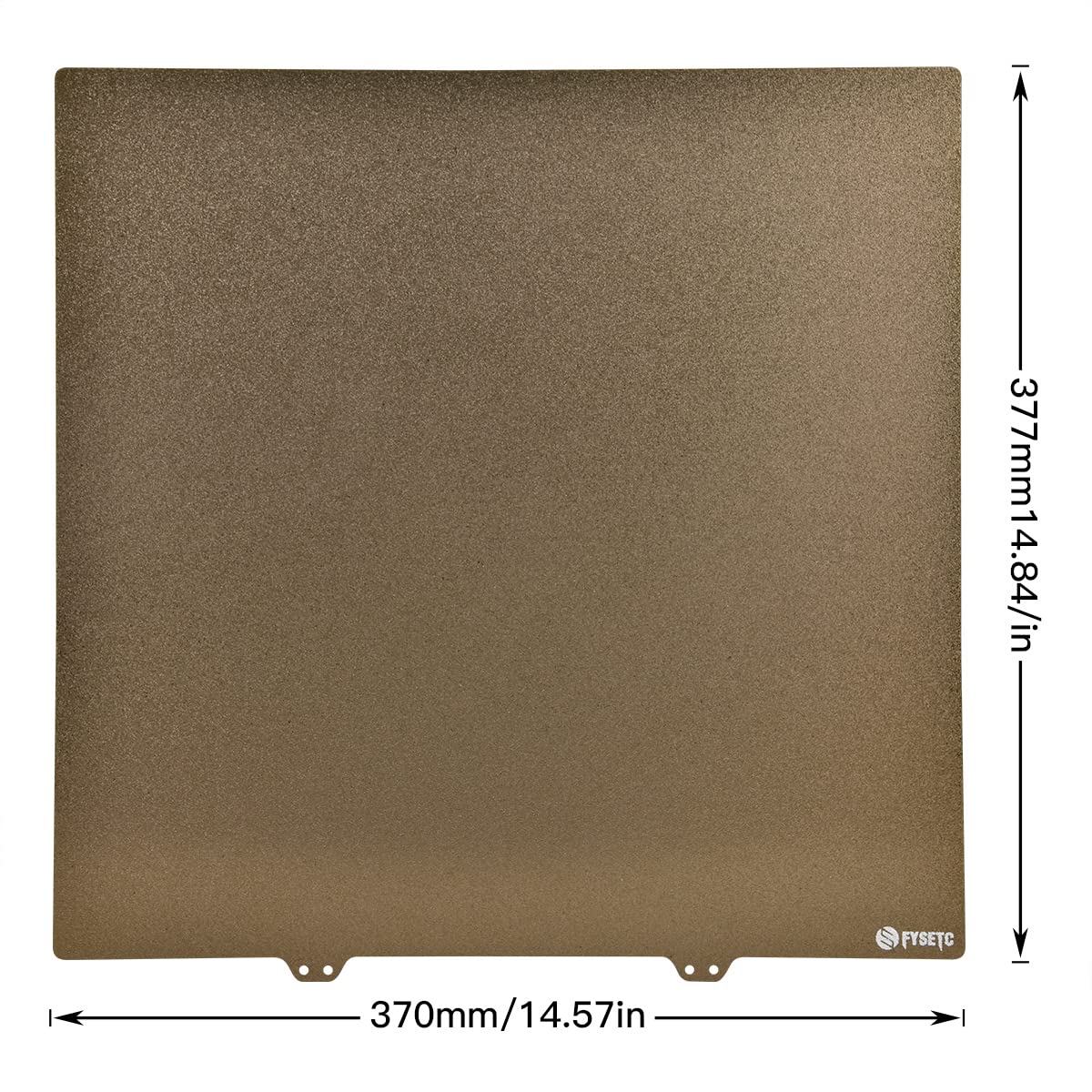 BCZAMD Ender 5 Plus platforma do druku 3D, dwustronna, malowana proszkowo, bez naklejek maagnetycznych, druk, 377 x 370 mm, do drukarki 3D, części do łóżka termicznego, złota