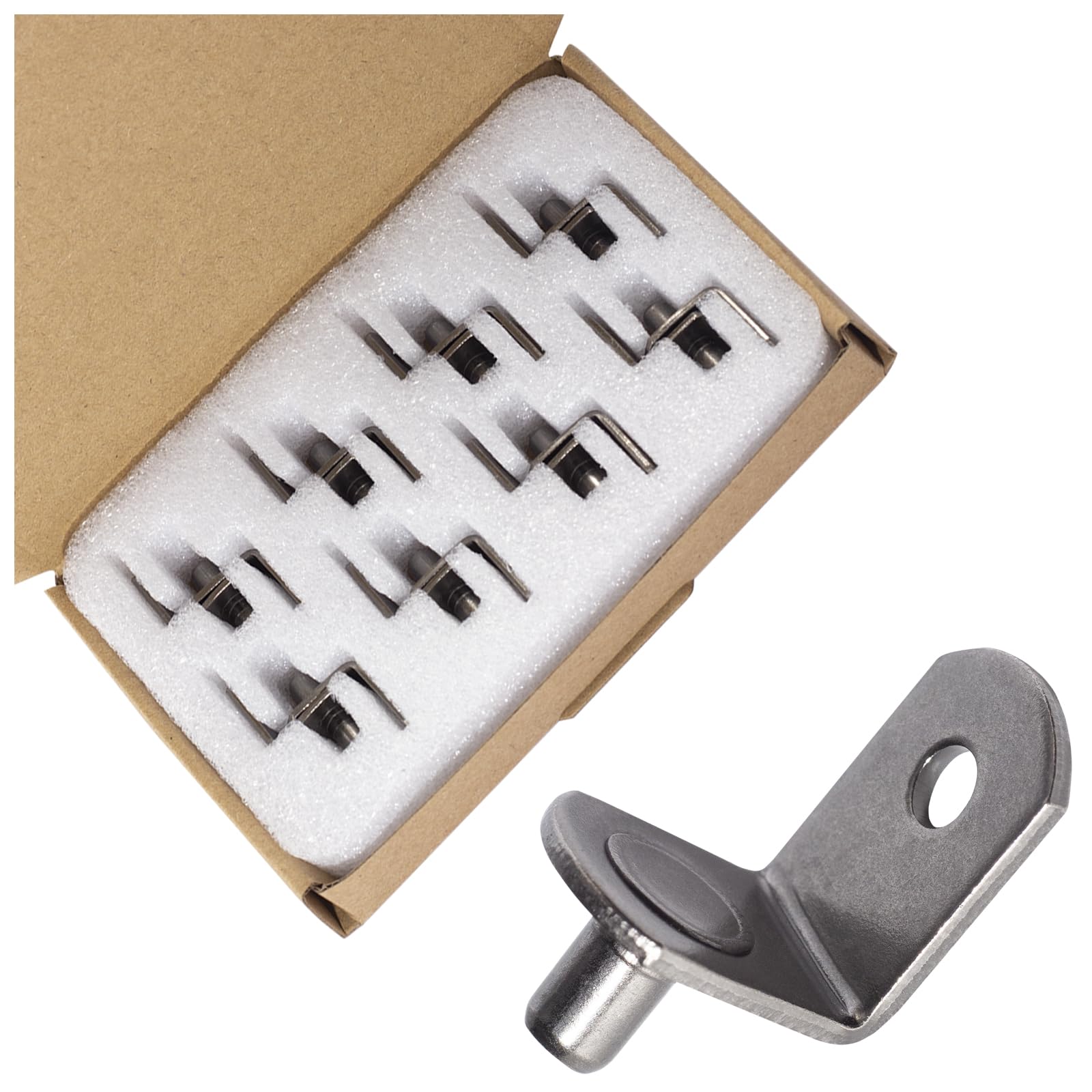 SDTWZW 5mm Shelf Pegs L-Shaped Cabinet Support Pins Bracket Style Clips — Amazon image 7