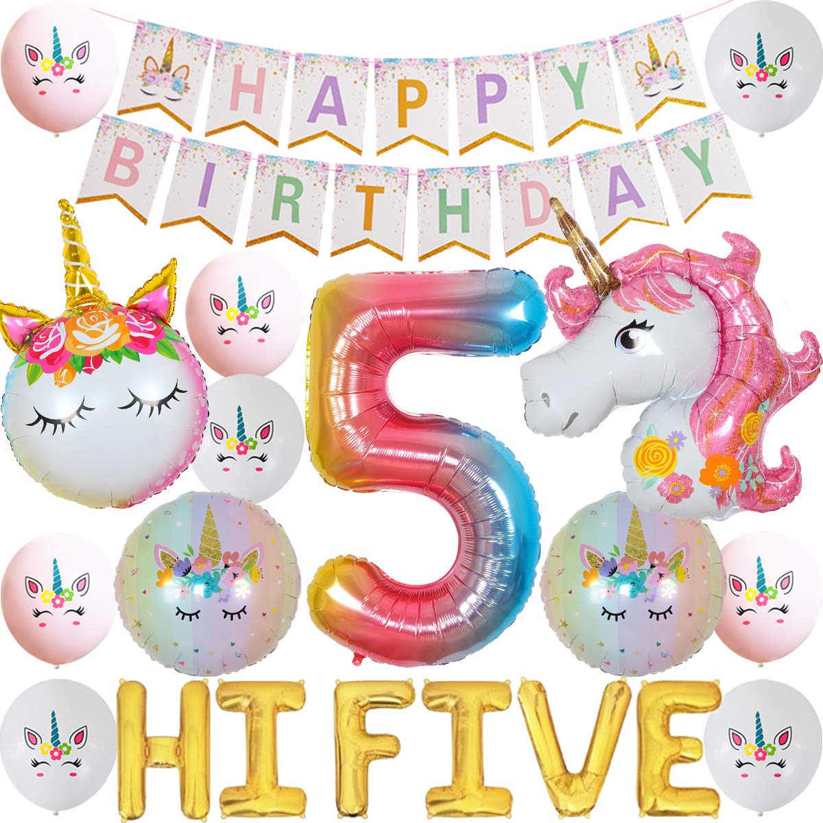 Buy Unicorn 5th Birthday Party Decorations for Girls Unicorn Birthday