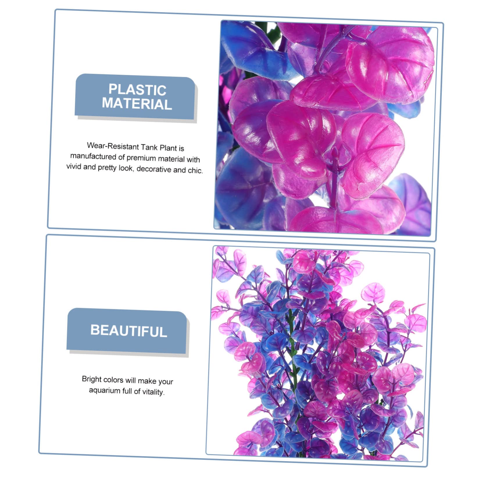 BESPORTBLE 5St Aquarienlandschaft kunstpflanze kunstplflanze waterplants wasserpflanze Aquarium Gras Dekoration Landschaftsgras Wasser- Zuhause künstliche Pflanze kreative Tankanlage Plastik
