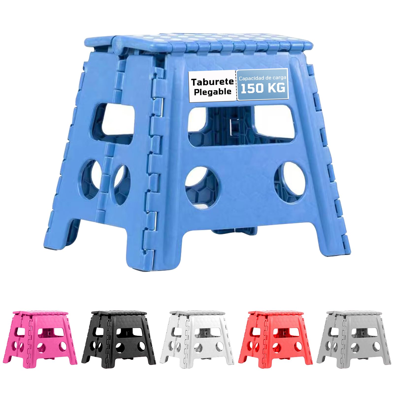 EASY SPEED Taburete Plegable Cocina o Baño (21x17x18cm),Hecho de Material Plástico PVC Antideslizante Banco Plegable Portatil,Taburete Plegable para Niños (hasta 150 Kg),Rosa — view 22