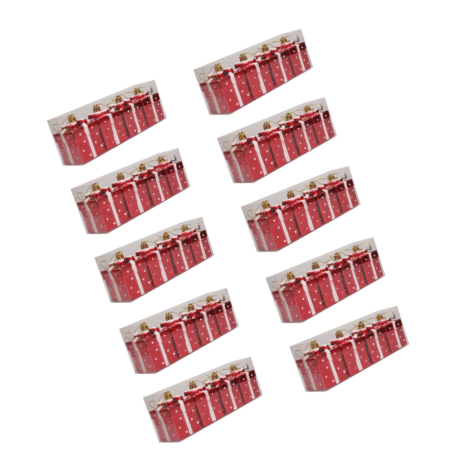 Buxuaaaa Festival Miniature Hanging Gifts Boxes Assorted Miniature Gifts Box Tree Hanging Decorations for Festival Season Parties Decors