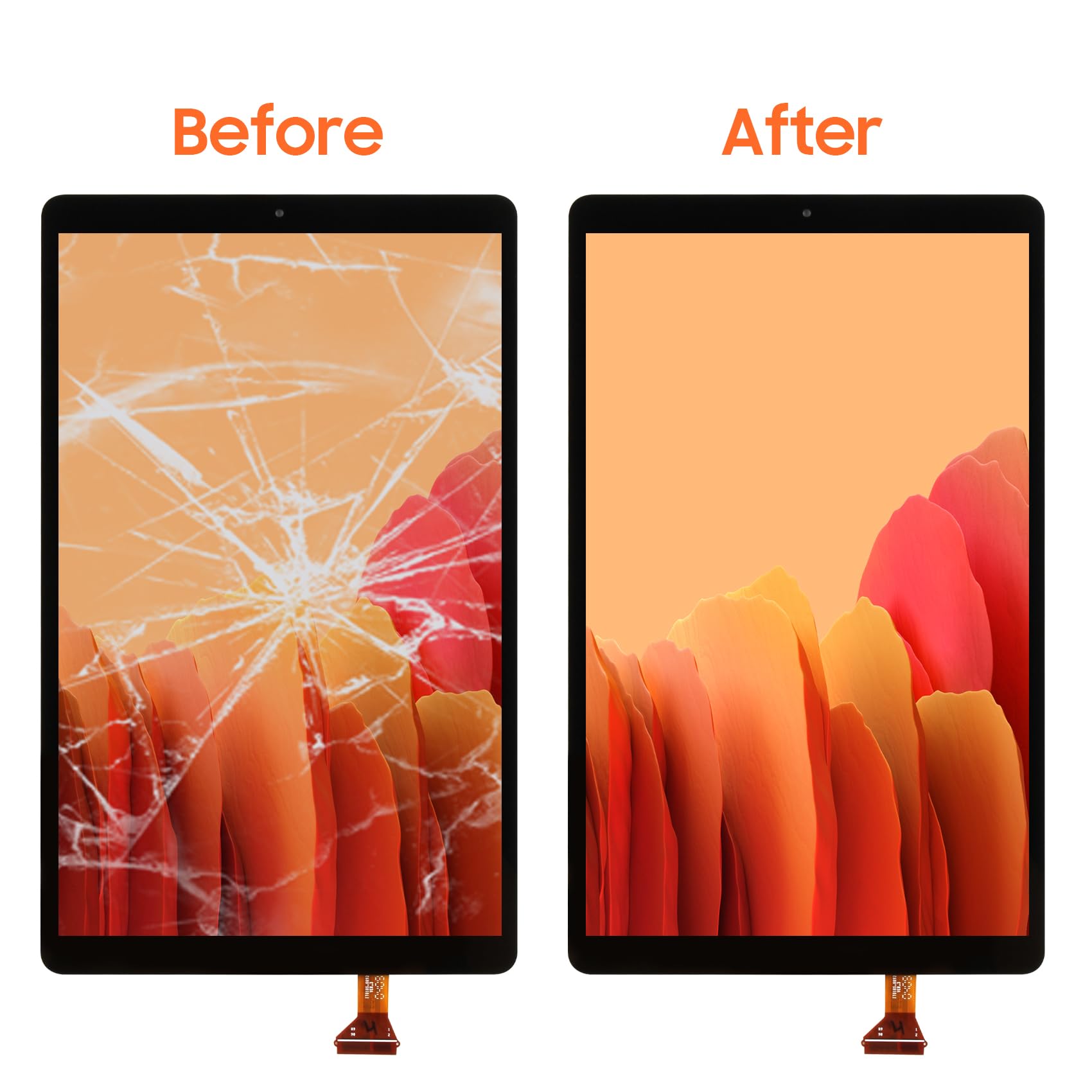 Écran LCD pour Samsung Galaxy Tab A 2019 LCD Display pour Samsung Tab A 2019 SM-T510 SM-T515 10,1" Ecran Replacement Écran Tactile Touchscreen Assemblée avec Réparation Kit, Noir