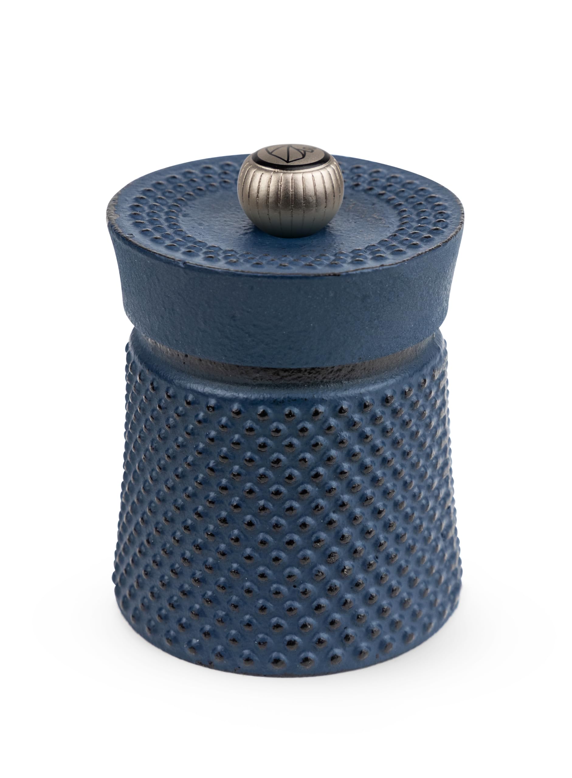 Bali 8 cm Pepper Mill - Classic Grind System - Cast Iron - Lifetime Guaranteed Mechanism - Made in France - Blue Colour