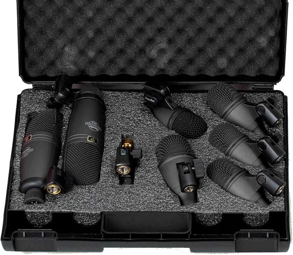 Microfone c/Fio Dinâmico p/Instrumentos (8 Unidades) - DRK F 5 H 3