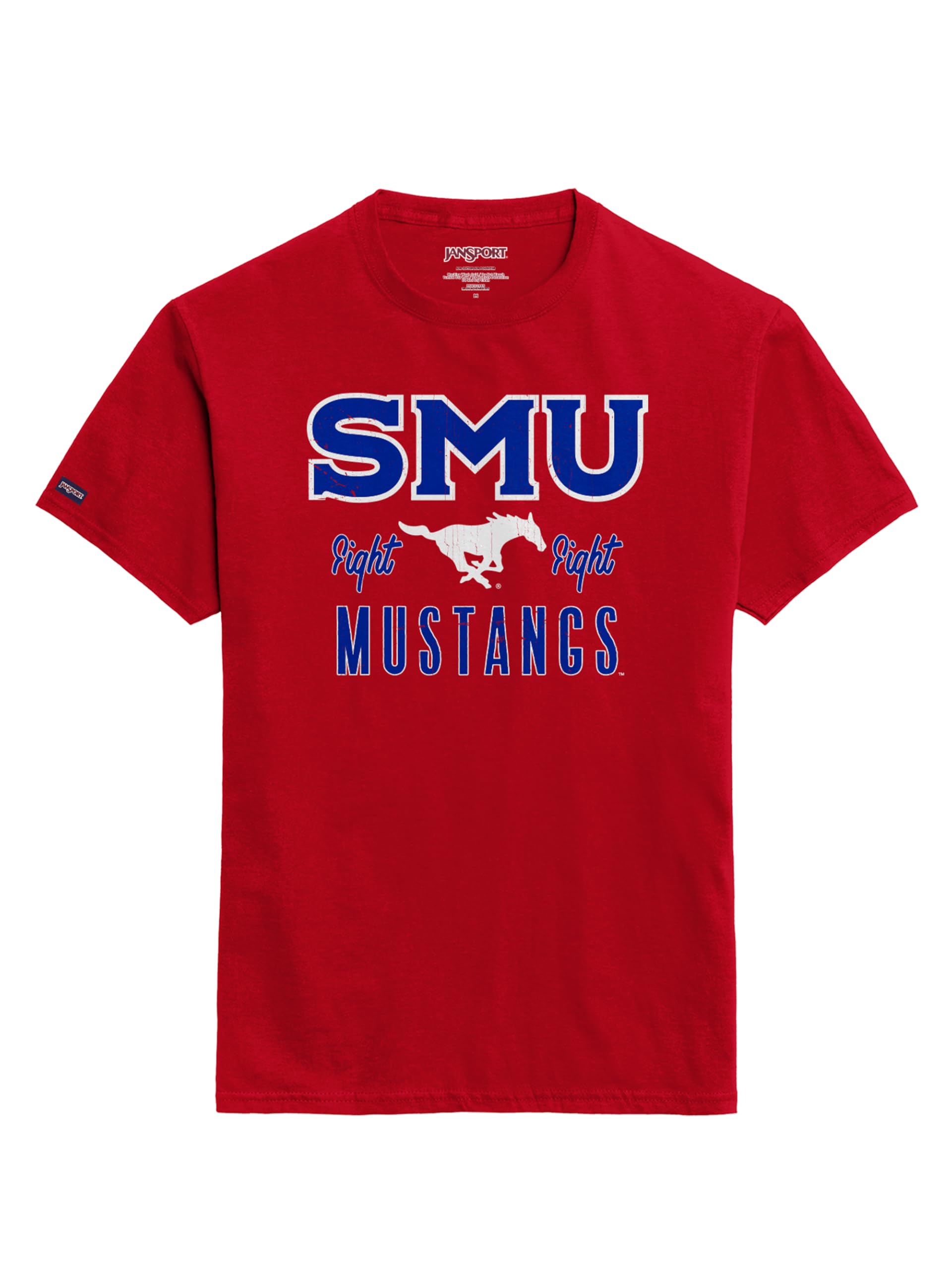 JanSport NCAA Officially Licensed Campus Short Sleeve T Shirt for Men, Soft &amp; Breathable Pre-Shrunk Cotton Crewneck T Shirt