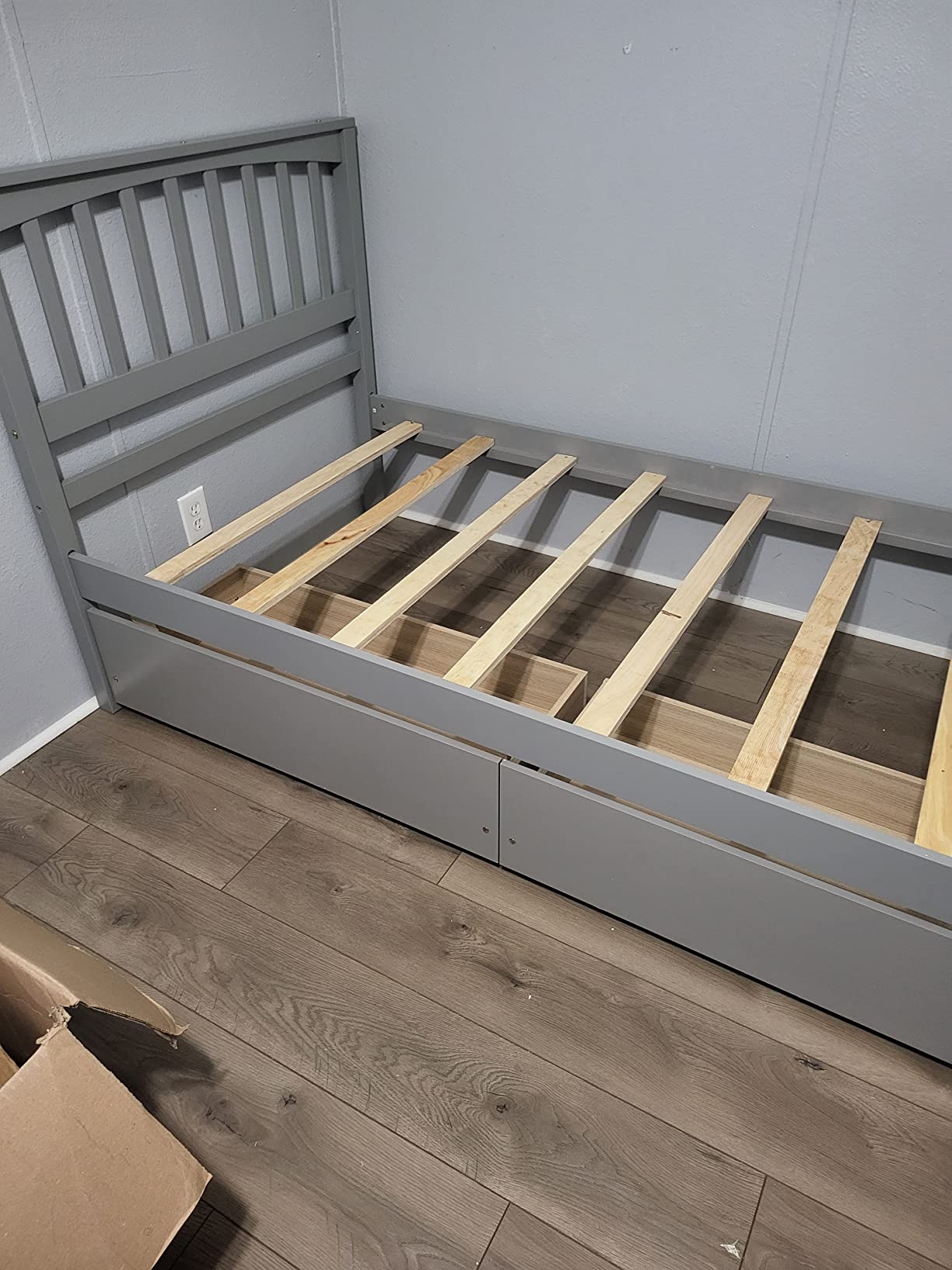 47/mo Finance Harper & Bright Designs Twin Bed Frame, Twin Bed with Drawers , Kids Platform
