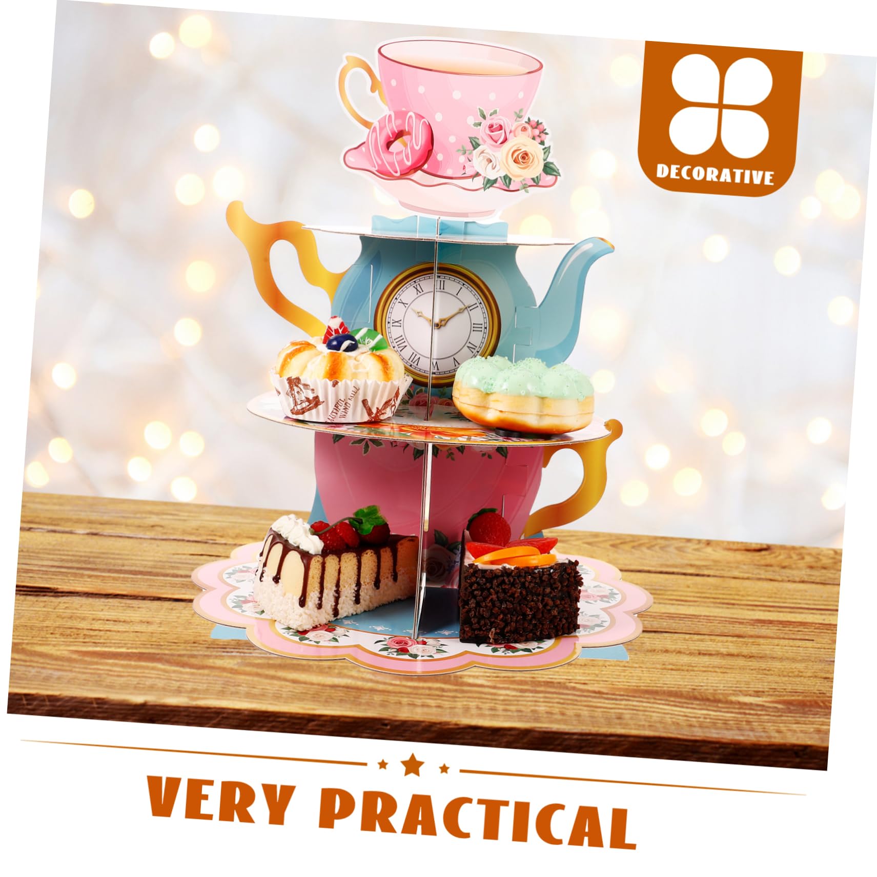 まゆみ　ケーキ台座+ペンライト装飾 Amazon｜AOKWAWALIY ケーキスタンドデザート台 プリンセスカップ