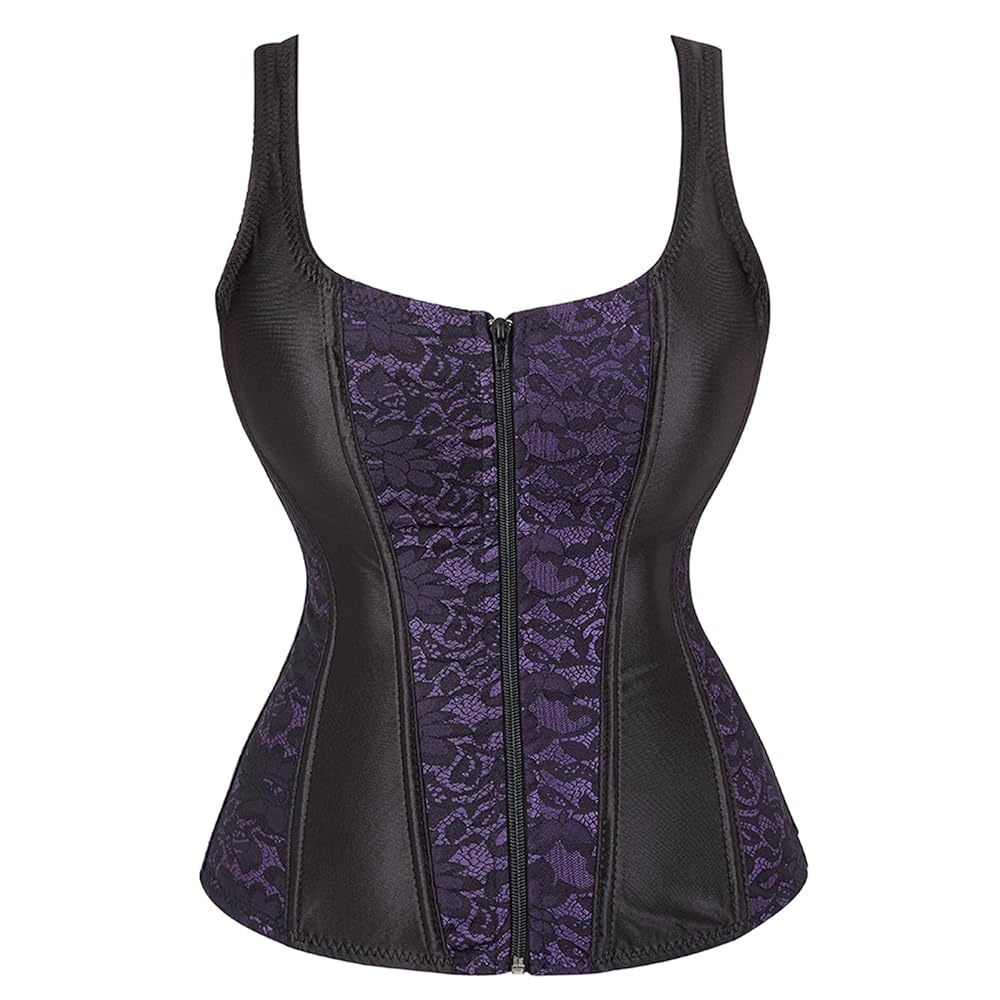 トップス SORIN Scalloped Bustier & Arm Parts Set Charmian Women's Retro Goth Spiral Steel Boned Brocade