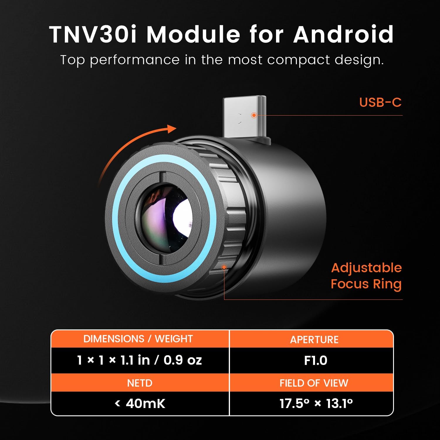 Thermal Monocular for Android, MILESEEY TNV30i Night Vision Thermal Scope, 512×384 Super Resolution 50Hz Thermal Imaging Camera, 1600-Yard Thermal Goggles for Hunting, Building Detection, 10-15mm Lens