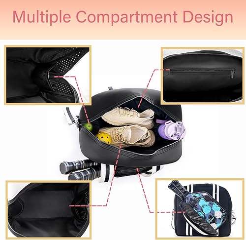 Miniatura 5 de Lindas bolsas de pickleball para mujeres y hombres, bolsa de pickleball para mujer, bolsa de pickleball para mujer