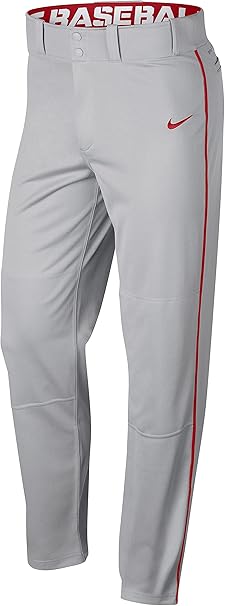 Nike grey baseball pants with black piping Clearance