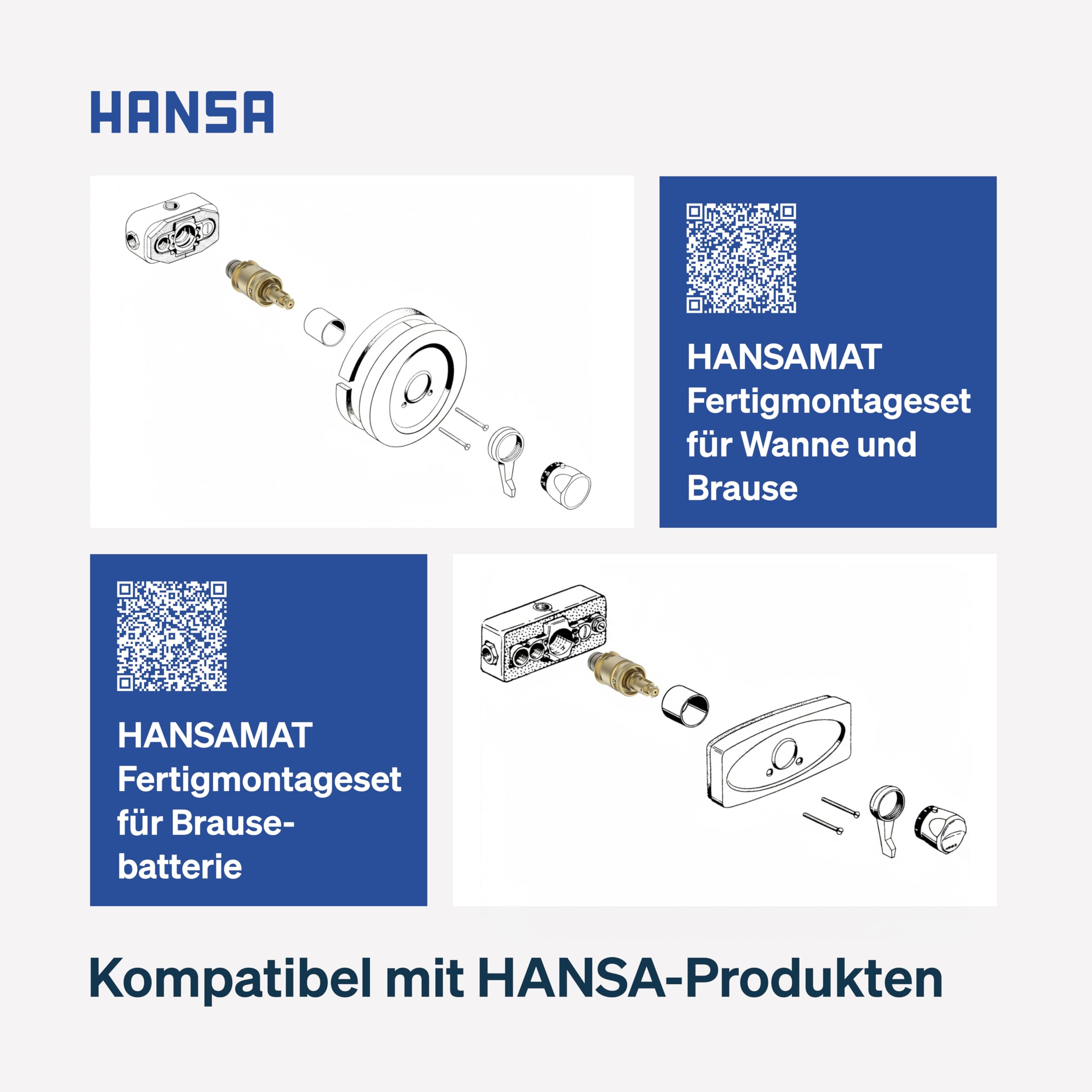HANSA Thermostatkartusche I Temperatur Regelteil mit integrierter Absperrung & Schmutzfilter I Standard-Anschlussgröße G 1/2, Nennweite DN 15 | Kartusche Messing für Duschthermostat, Dusche Badarmatur