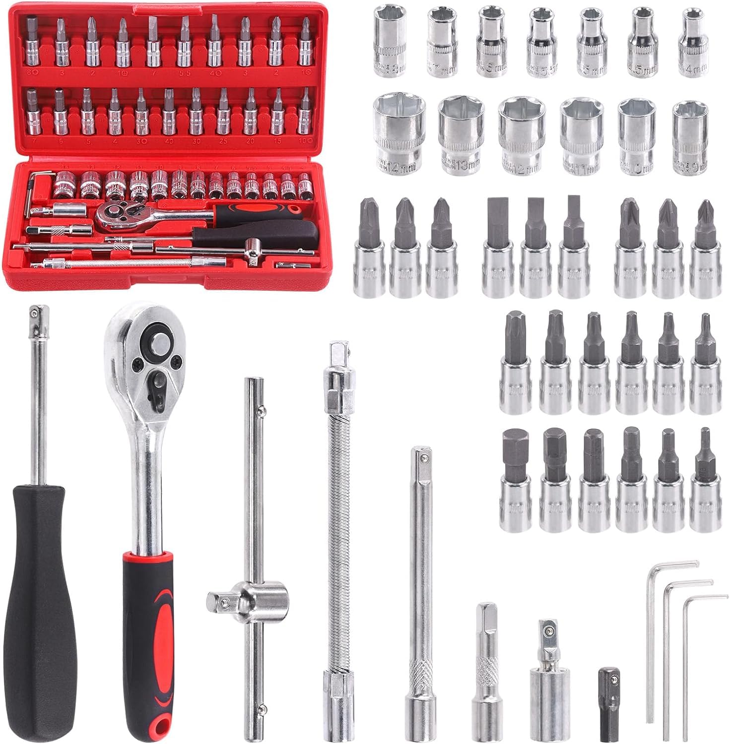 MLD Screwdriver and Socket Set Automobile Tool Kit Set 46 Pieces - DPKS-884 (multicolor) (B0CVS7ZYR7) Amazon Price History, Amazon Price Tracker