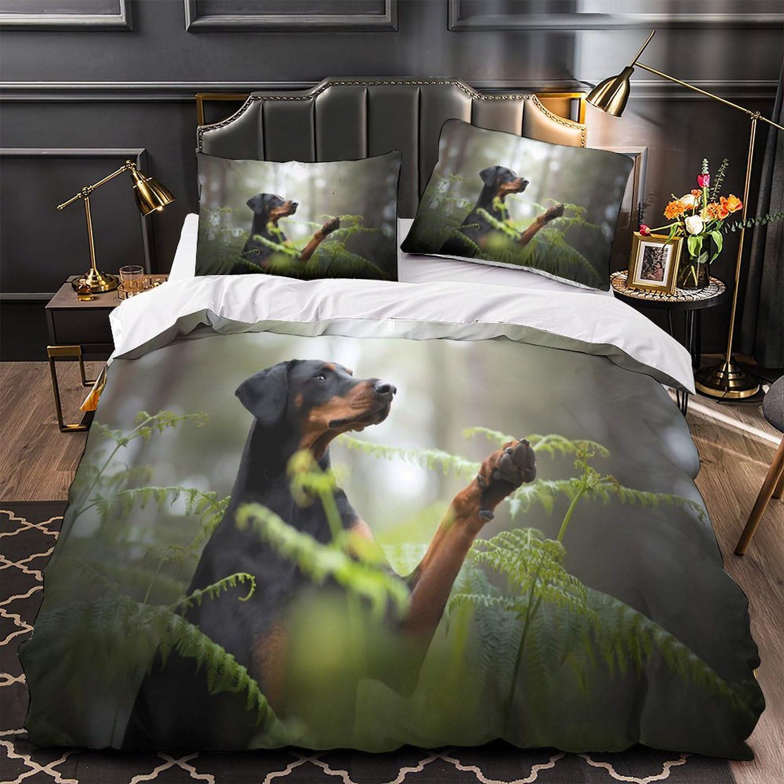 Housse de couette dinosaure cadeau parure de lit originale garçon super king 260x220