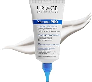 Uriage Xemose PSO Concentré Apaisant - Peau à Tendance Psoriasique - Beurre de Karité - Apaise les Démangeaisons, Aide à Éliminer les Plaques - Absorption Rapide - Pratique - Sans Parfum - 150ml