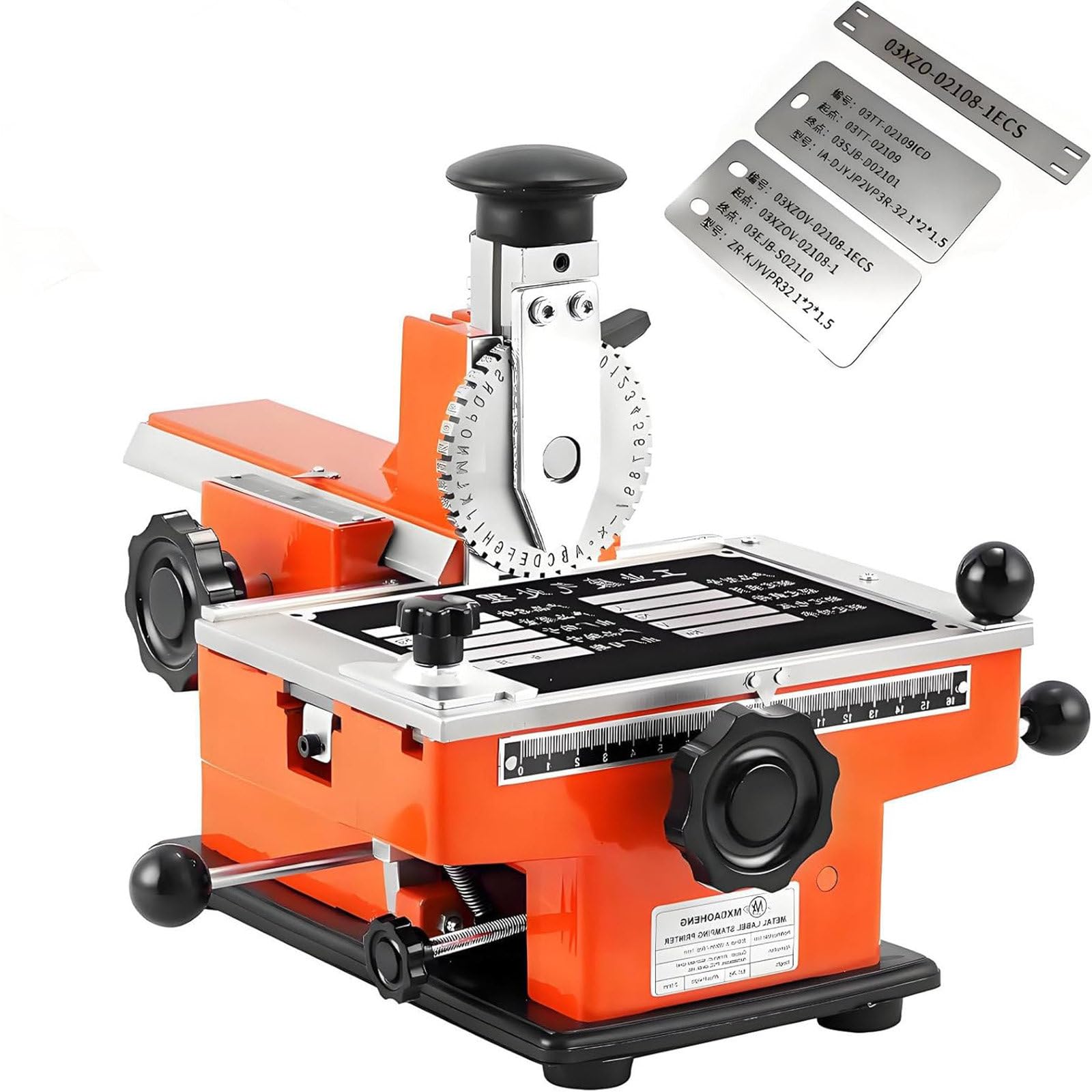 HTDRE Manual Embossing Machine for Metal Tags and Labels