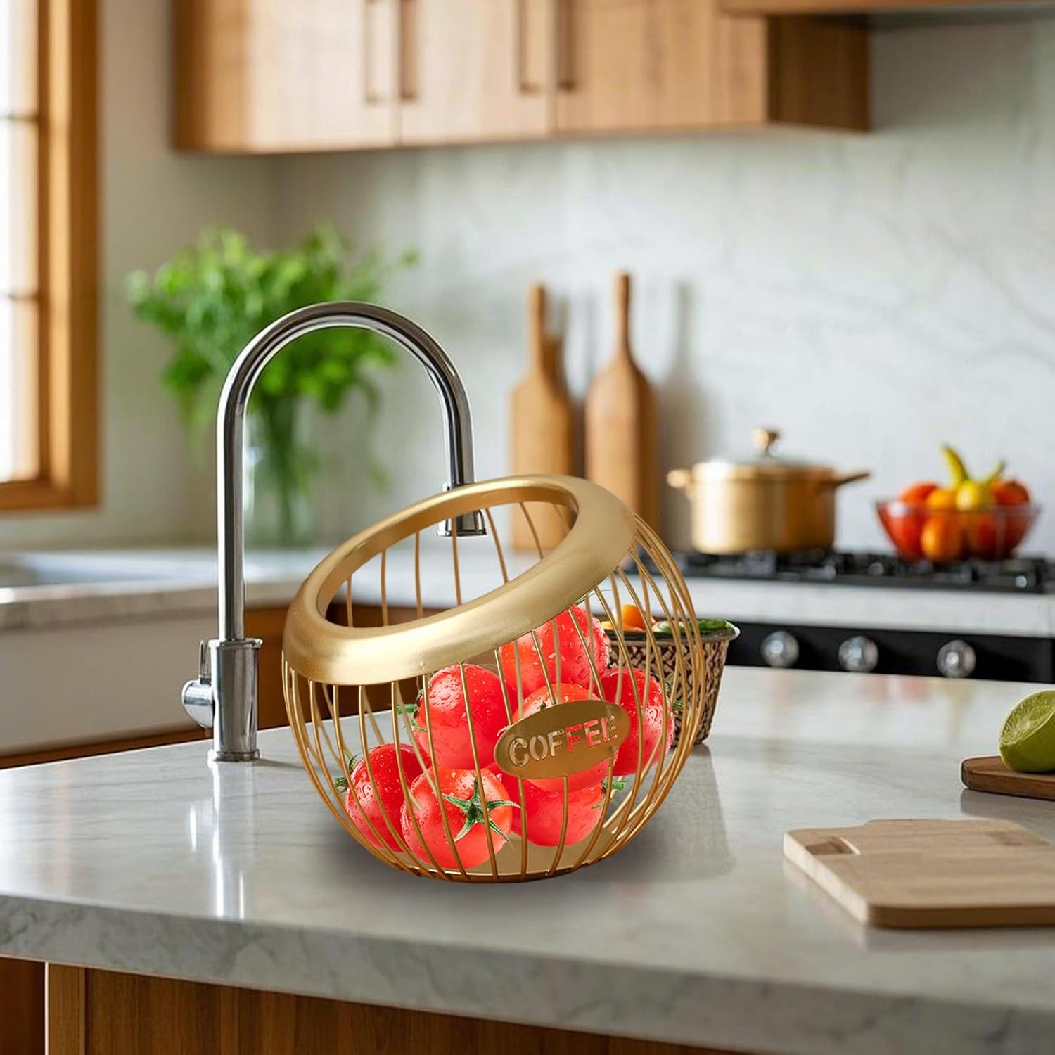 Coffee Pod Basket, Large Capacity Organizer, Iron Holder with Sturdy Storage Design, Kitchen Counter Tool for Convenience, Household Supplies, Reliable Storage Tools for Desktop Coffee Station