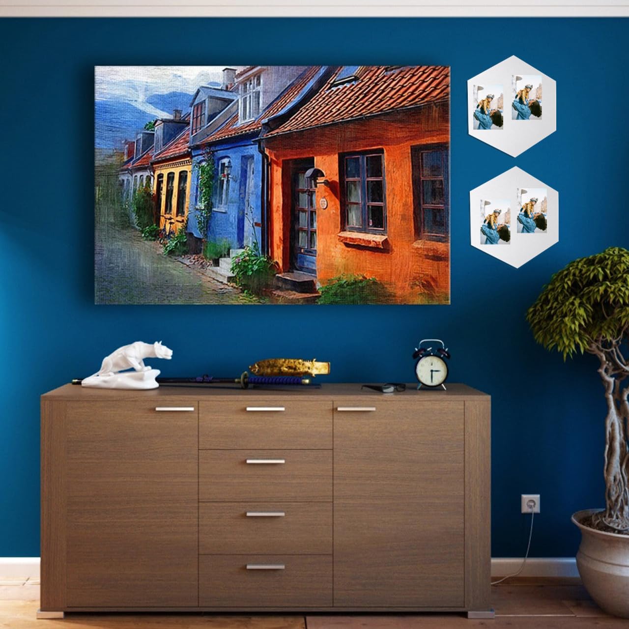 STOBOK Pinnwand im Modernen Künstlerischen Stil Sechseckig Weiß 10 Stück Selbstklebende Filz aus Filz Wanddekoration mit Fotos Display für Zuhause