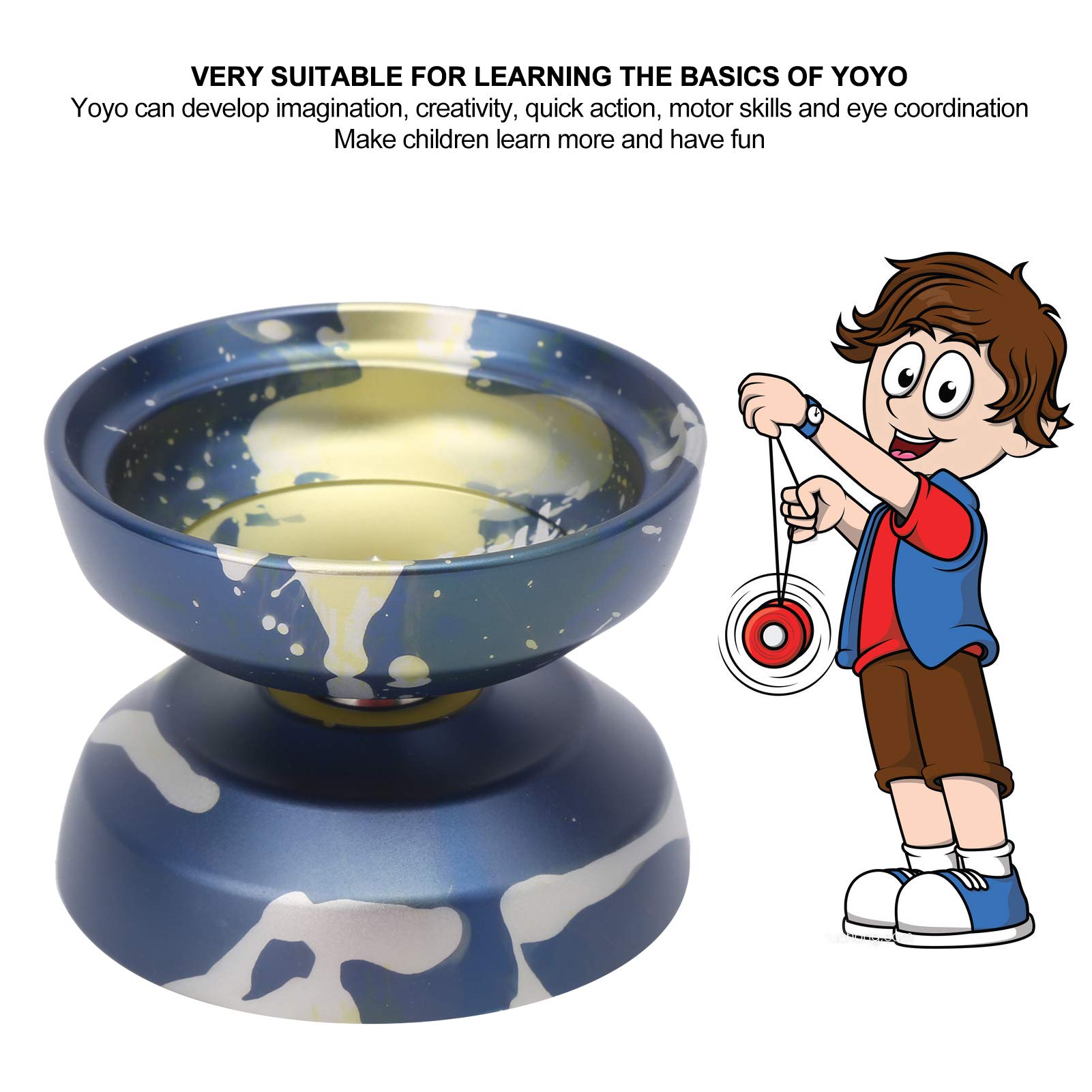 Regalo Giocattolo educativo per Bambini Yoyo Ball in Lega Professionale per Bambini