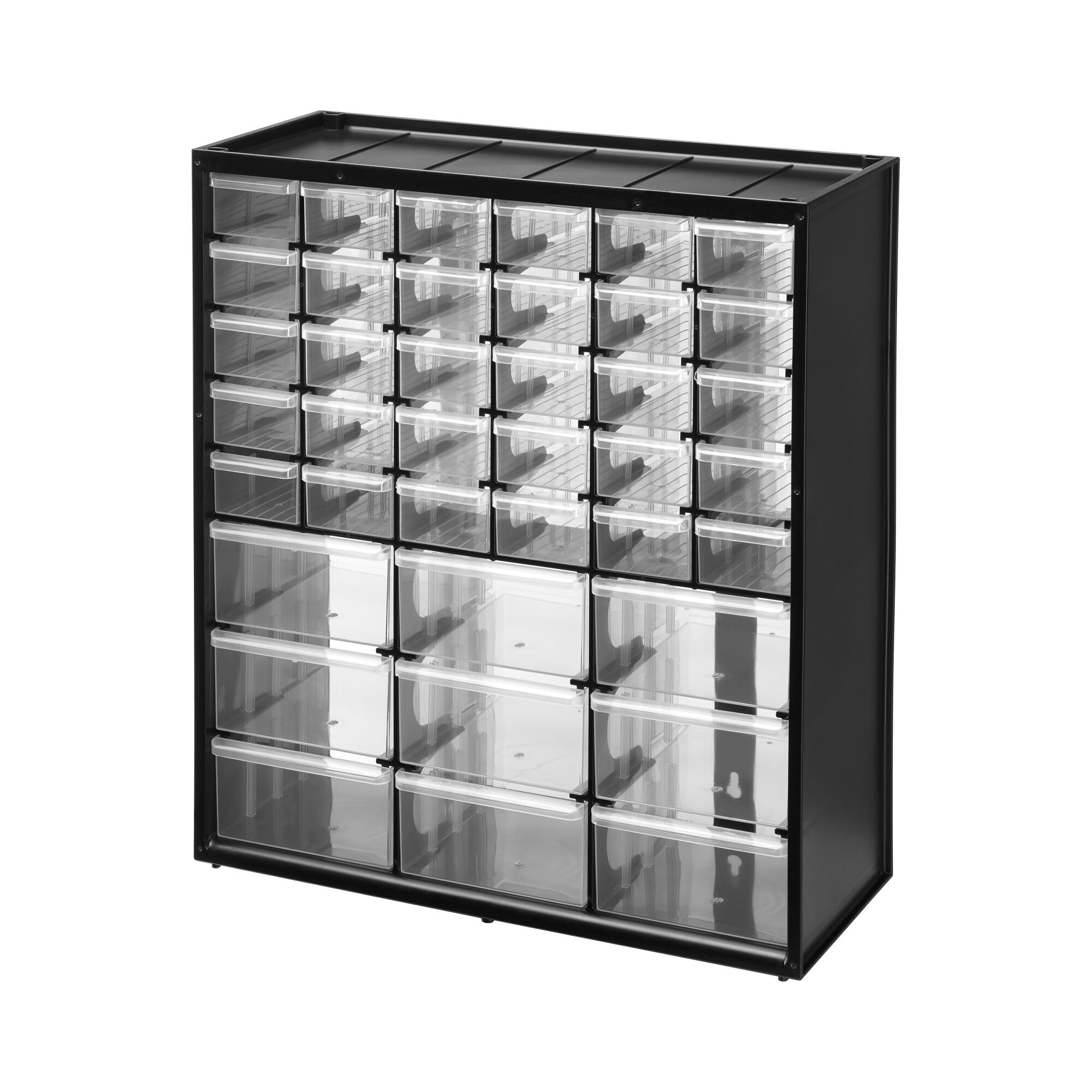 STANLEY 1-93-981 Multi-Purpose Storage Box With 30 Small Drawers & 9 Large Drawers For Easy & Convenient Storage, 8 Kg Load Capacity, Resin Frame, 1 Year Warranty, GREY & BLACK, 43.5x15.5x36.7 cm-picture-17