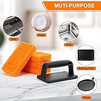 Vista 9 de Kit de limpieza de parrilla compatible con Blackstone - Kit de limpieza de parrilla con ladrillo de parrilla, raspador de plancha y cepillo